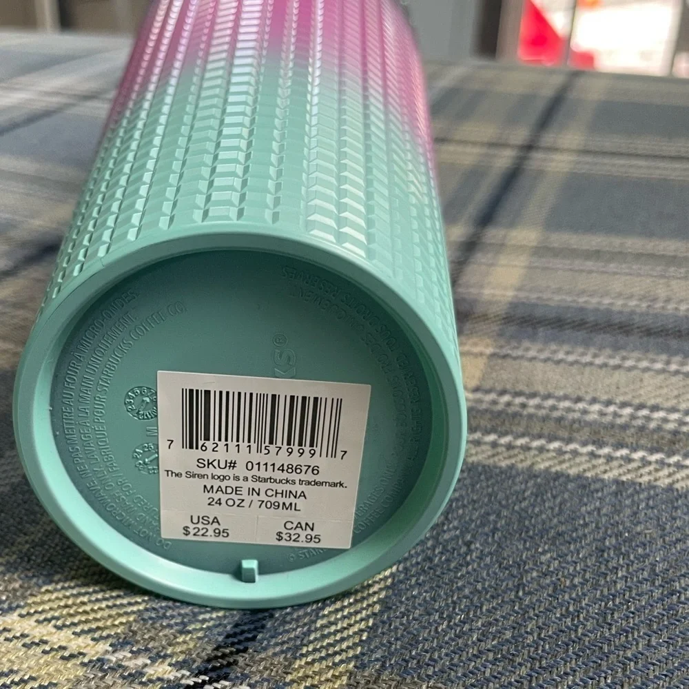 Starbucks 2024 Love Colorful Gradient Grid Cold Cup Tumbler. NWT valentines Day